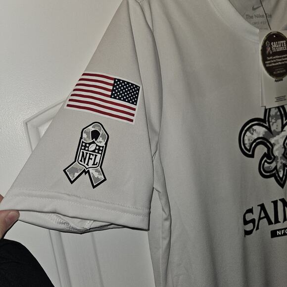 Nike New Orleans Saints Shirt Team Apparel Salute To Service Size Large 14/16 - Picture 6 of 8